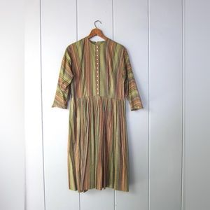 Vintage L'AIGLON 1950s Colorful House Dress